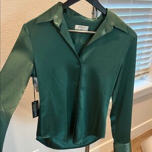 ARITZIA Emerald Button Down Shirt